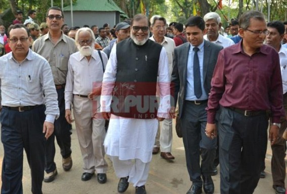 Liberation War Affairs Minister AKM Mozammel Haque arrives in Tripura 